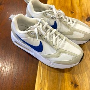 Nike white and blue strip